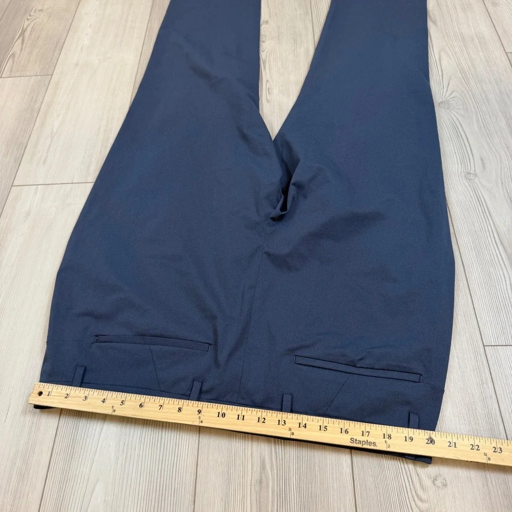 Ministry of Supply Kinetic Pants Mens 40 Regular Navy Blue Primeflex Stretch